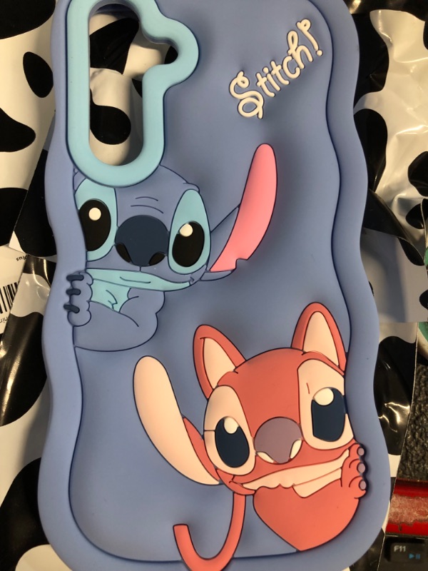 Photo 3 of **NON REFUNDABLE**
BUNDLE OF  2  oqpa Silicone Cartoon Phone Case, S24Plus,Blue/PINK