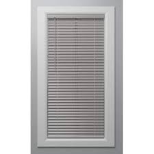 Photo 1 of Project Source Premium 2-in Slat Width 36-in x 64-in Cordless Gray Vinyl Room Darkening Horizontal Blinds
