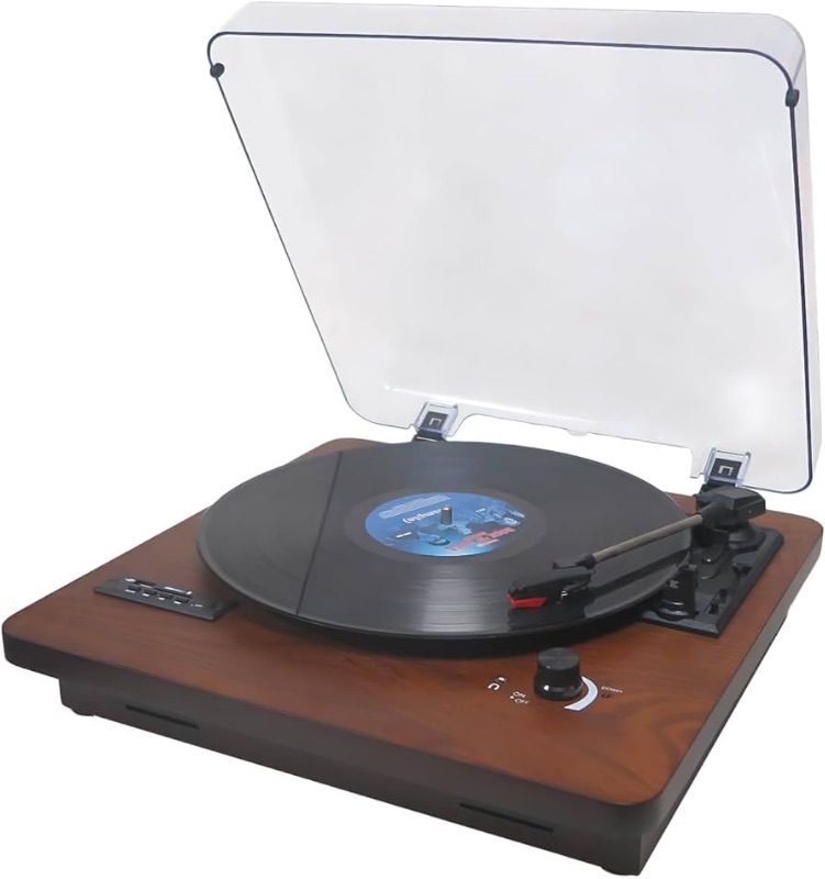 Photo 1 of **PARTS ONLY NON REFUNDABLE** READ NOTES**
Vinyl Record Player 3 Speed Turntable with Bluetooth Input&Output