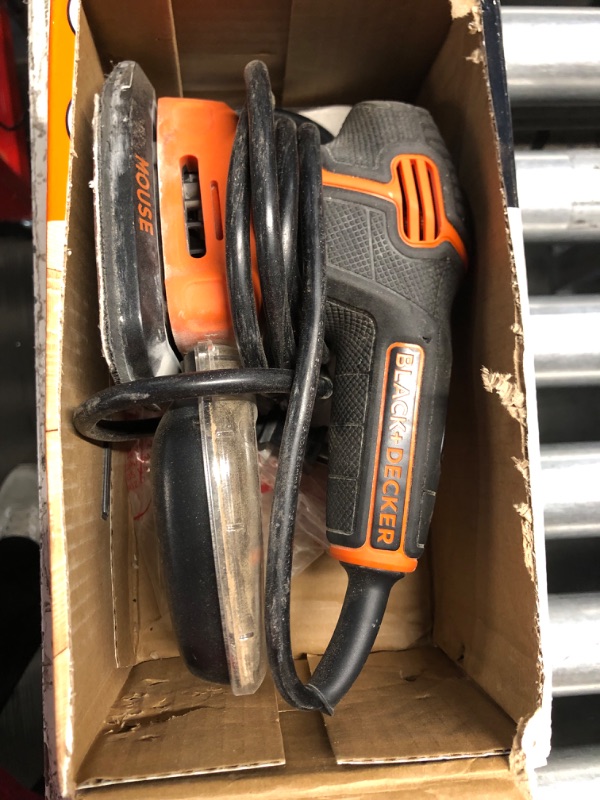 Photo 3 of (used)(sings of wear and tear)BLACK+DECKER MOUSE 1.2 Amp Electric Detail Sander (BDEMS600)