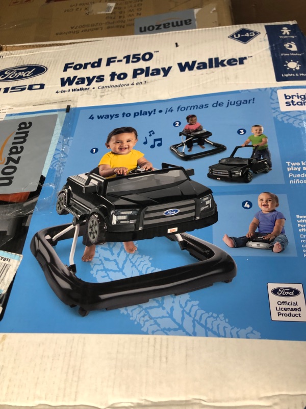 Photo 3 of Bright Starts Ways to Play Walker™ - Ford F-150, Agate Black, 4-in-1 Walker Ages 6 Months+ Ford F-150 Agate Black