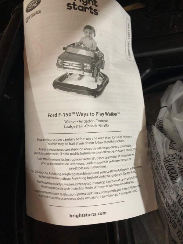 Photo 7 of Bright Starts Ways to Play Walker™ - Ford F-150, Agate Black, 4-in-1 Walker Ages 6 Months+ Ford F-150 Agate Black