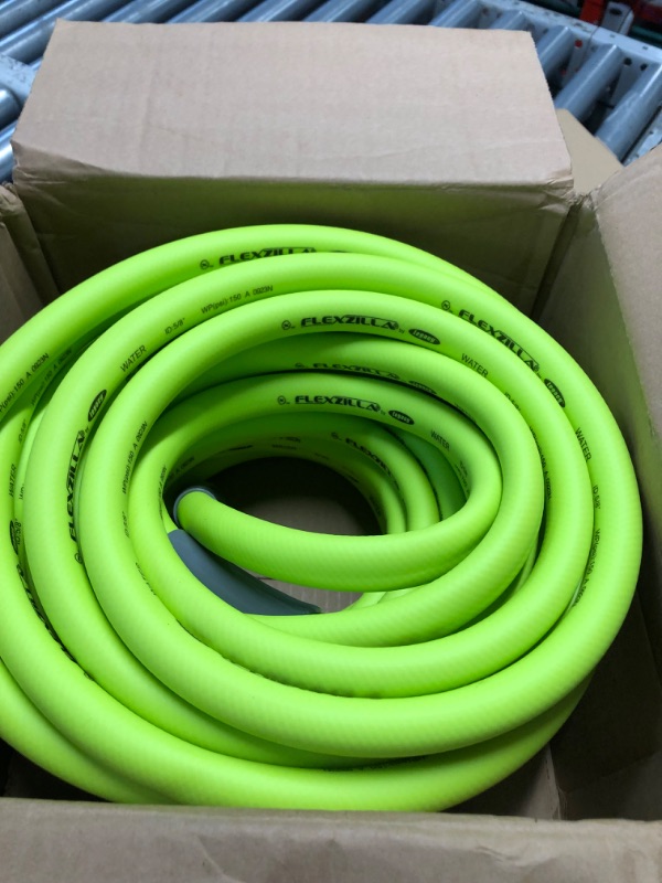 Photo 2 of Flexzilla Garden Hose 5/8 in. x 75 ft, Heavy Duty, Lightweight, Drinking Water Safe, ZillaGreen - HFZG575YW-E