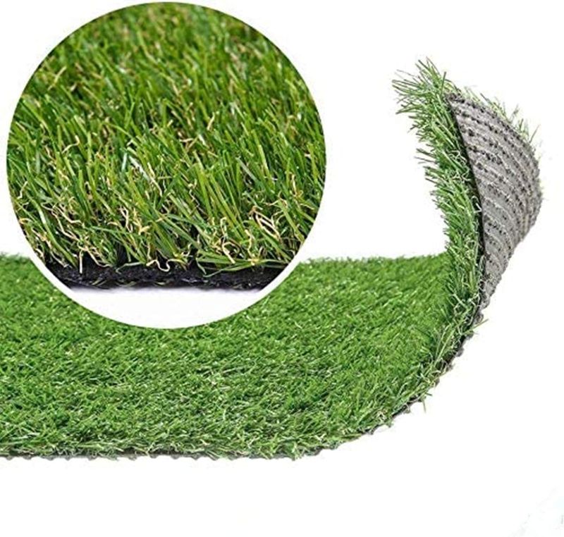 Photo 1 of *STOCK PHOTO FOR REF* Lawn Artificial Grass Turf Lawn,  Realistic Synthetic Grass Mat, Indoor Outdoor Garden Lawn Landscape for Pets,Fake Faux Grass Rug W/ Drainage Holes 5' W  UNSURE OF LENGTH