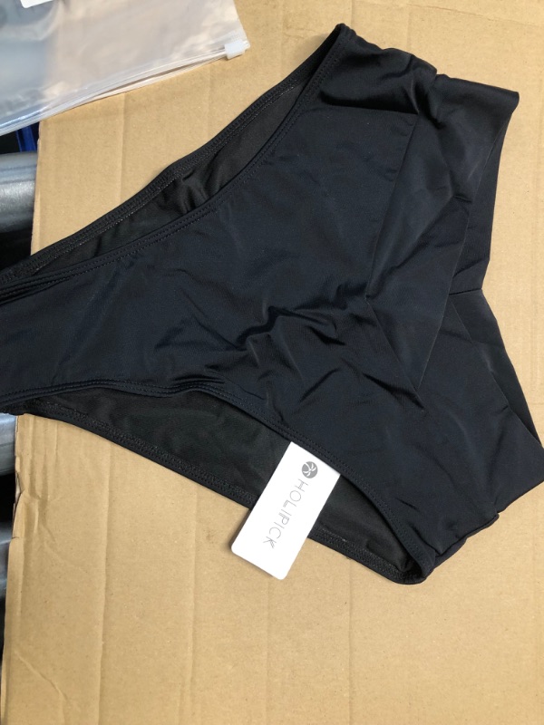 Photo 1 of Holipick High Waisted Bikini Bottoms for Women V Cut Crossover Bathing Suit Bottoms High Leg Swimsuit Bottom (SIZE MEDIUM)
