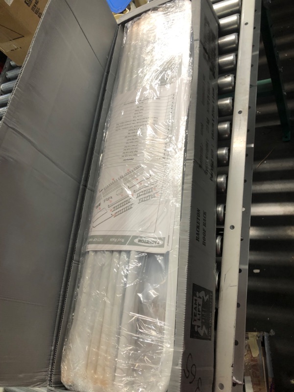 Photo 3 of ***USED - RUSTED - LIKELY MISSING PARTS - UNABLE TO VERIFY FUNCTIONALITY***
74” x 45” x 8” Midsize SUV and Minivan Roof Rack Cargo Basket White