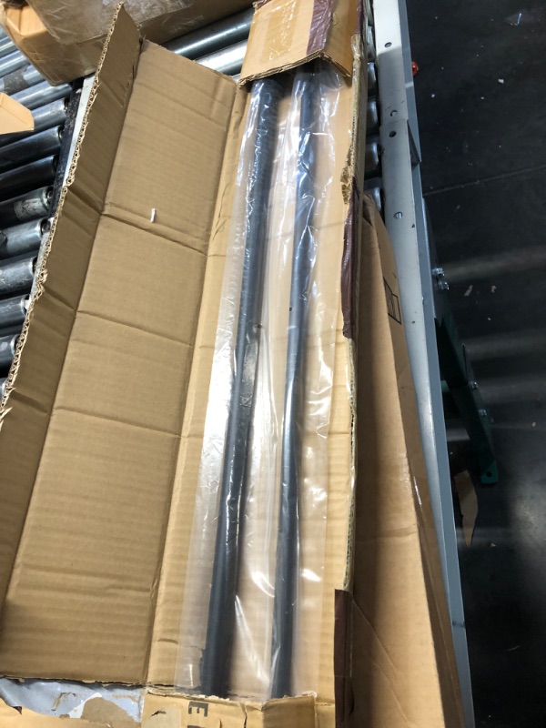 Photo 2 of Double Curtain Rods 48-84 Inch, Matte Black Double Curtain Rods, Wrap Around Double Curtain Rods Room Darkening, 3/4-Inch Front and 5/8 Inch 