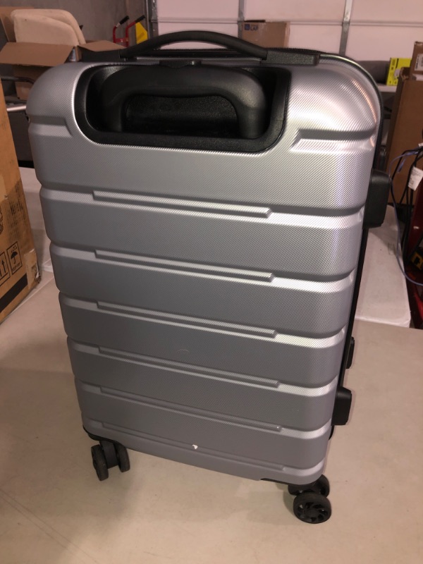 Photo 2 of (READ FULL POST) Coolife Luggage Suitcase Carry-on Spinner TSA Lock USB Port Expandable (only 20’’) Silver