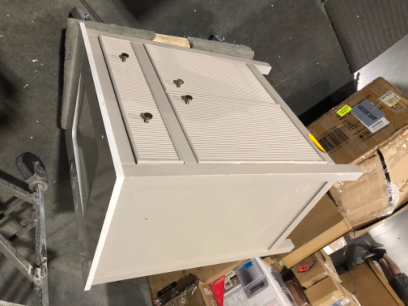 Photo 11 of ***NONREFUNDABLE - FOR PARTS ONLY - SEE COMMENTS***
allen + roth Sandbanks 30-in Greige Undermount Single Sink Bathroom Vanity with White Engineered Stone Top