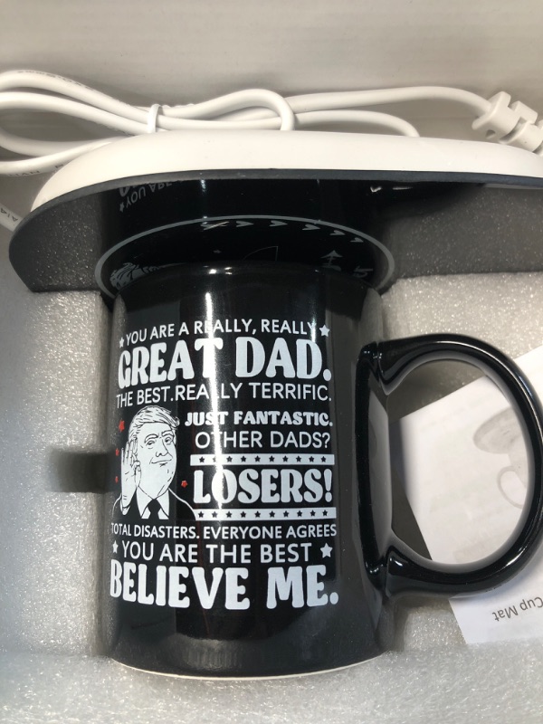 Photo 2 of ***READ NOTES*** PICTURE IS FOR REFERENCE ONLY
Hexagram
Dad Gifts, Gifts for Dad from Daughter, Dad Gifts for Fathers Day, Mug Warmer for Desk, Smart Warmer Thermostat Coaster with Mug, Coffee Gifts for Coffee Lovers, Black