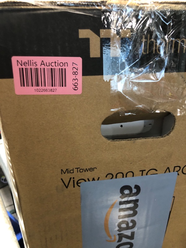 Photo 1 of Thermaltake View 200 TG Snow ARGB Motherboard Sync ATX Tempered Glass Mid Tower Computer Case with 3x120mm Front ARGB Fan, CA-1X3-00M6WN-00 14.78"DX8.27"WX18.11"h