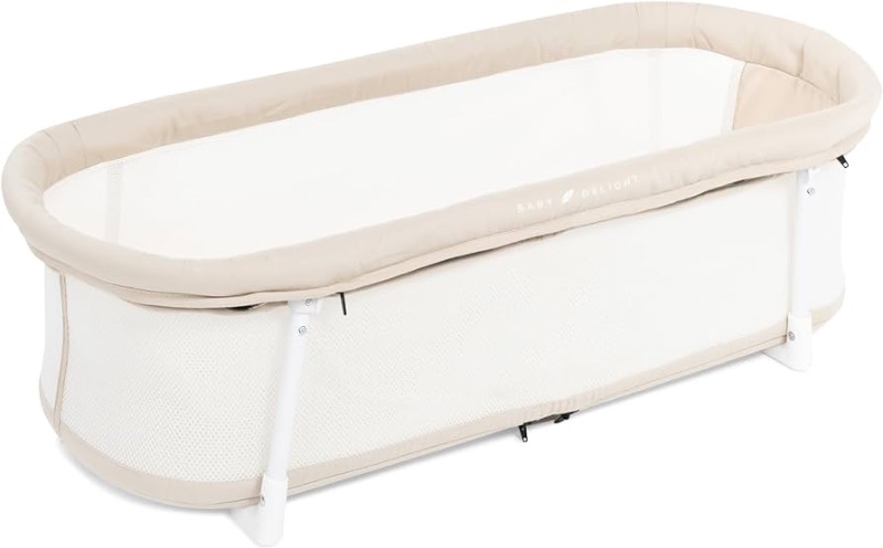 Photo 1 of Baby Delight Snuggle Nest Bassinet, Portable Baby Bed, for Infants 0 – 5 Months, Organic Oat