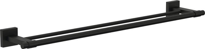 Photo 1 of (see images for damage) Franklin Brass MAX25-FB Maxted 25" Double Towel Bar in Matte Black