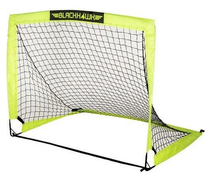 Photo 1 of [FOR PARTS, READ NOTES] NONREFUNDABLE
Franklin Sports Blackhawk Soccer Goal - Pop Up Nets - Foldable Indoor + Outdoor - 4' x 3' - Yellow
