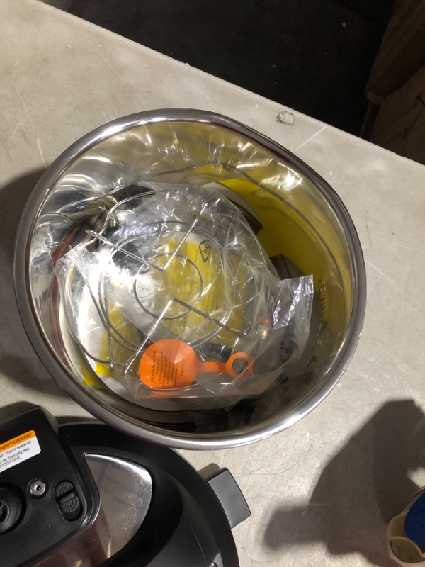 Photo 8 of ***DAMAGED - DENTED - SEE PICTURES - UNABLE TO TEST - LIKELY MISSING PARTS***
Instant Pot Duo Plus 9-in-1 Electric Pressure Cooker,  Stainless Steel, 6 Quart Slow Cooker, Rice Cooker, Steamer, Sauté, Yogurt Maker, Warmer & Sterilizer, Includes App With Ov