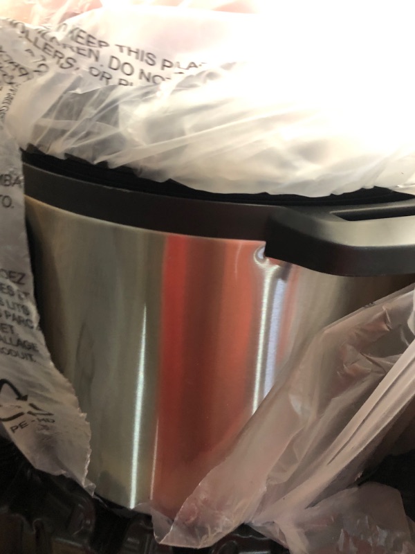 Photo 3 of ***DAMAGED - DENTED - SEE PICTURES - UNABLE TO TEST - LIKELY MISSING PARTS***
Instant Pot Duo Plus 9-in-1 Electric Pressure Cooker,  Stainless Steel, 6 Quart Slow Cooker, Rice Cooker, Steamer, Sauté, Yogurt Maker, Warmer & Sterilizer, Includes App With Ov