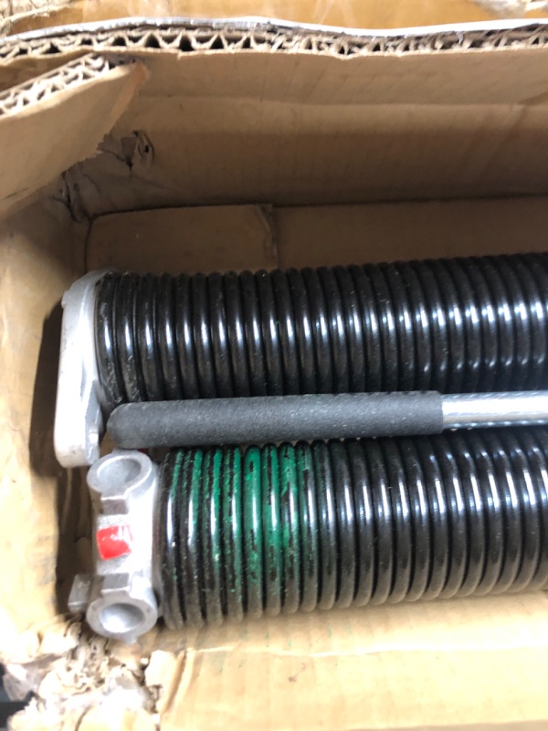 Photo 2 of Pair of 2" Garage Door Torsion Springs Set with Non-Slip Winding Bars & Gloves,  (0.243 x 2" x 32'') 