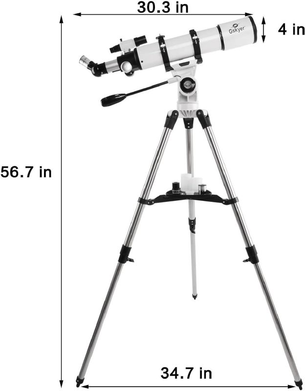 Photo 4 of (NON-REFUNDABLE) Gskyer Telescope, Telescopes for Adults, 600x90mm AZ Astronomical Refractor Telescope,Telescope for Kids,Telescopes for Adults Astronomy, German Technology Scope