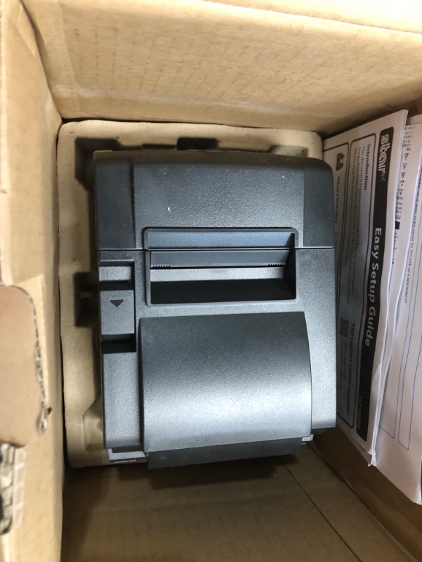 Photo 2 of Star Micronics TSP143IIIU (TSP100III USB) Thermal POS Receipt Printer, Charcoal Grey - Mfi-USB Connectivity - 203 dpi, Monochrome, Auto-Cutter, Internal Power Supply - YKGAV USB Black