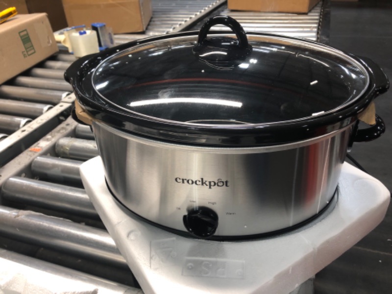 Photo 2 of ***SEE NOTES*** Crock-Pot 7qt Manual Slow Cooker - Silver SCV700-SS