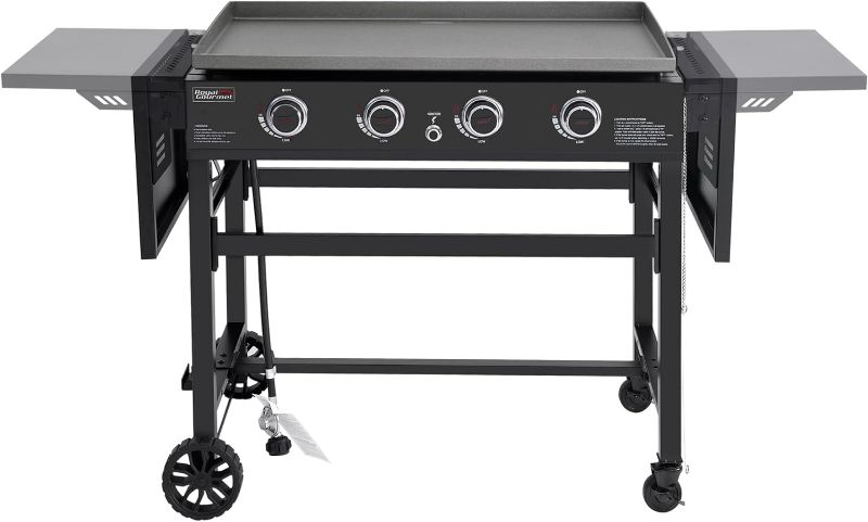 Photo 1 of ***NONREFUNDABLE - NOT FUNCTIONAL - FOR PARTS ONLY - SEE COMMENTS***
Royal Gourmet GB4001B 4-Burner Flat Top Gas Griddle, 35-Inch Outdoor Propane BBQ Grill, 52,000 BTU Cooking Power, Perfect for Barbecue Grilling Cooking, Black