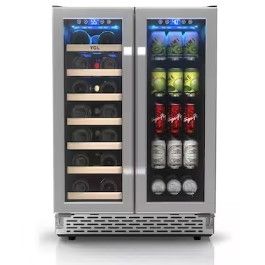 Photo 1 of (this item is for parts only)(non refundable) TCL 23.4-in W 20-Bottles Stainless Steel Dual Zone Cooling Built-In /freestanding Indoor Wine Cooler
