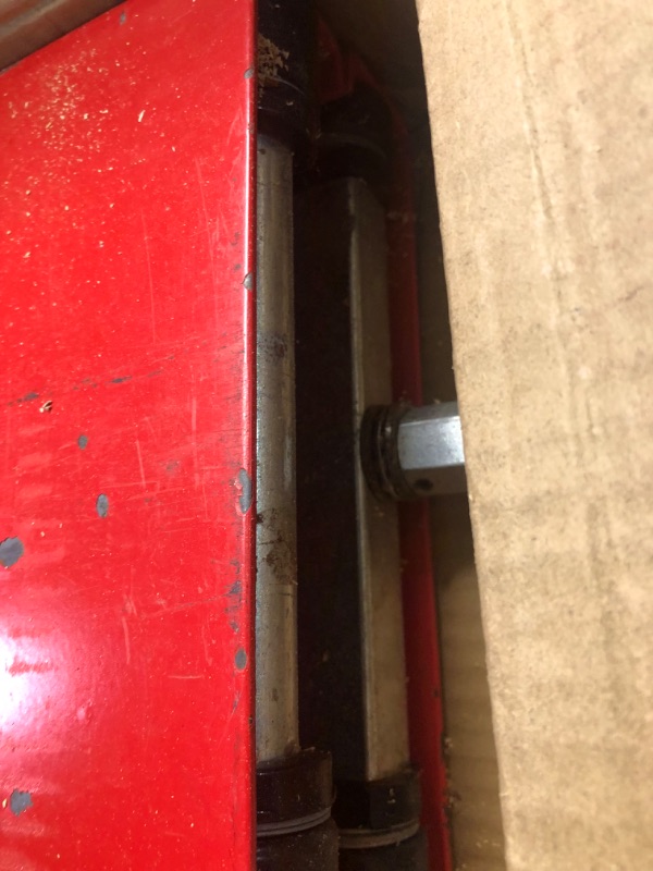 Photo 2 of **USED**Motorcycle Lift, 1100 LBS Motorcycle Scissor Lift Jack with Wide Deck & Safety Pin, 3.5"-13.5" Center Hoist Crank Stand,Steel 