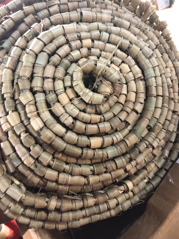 Photo 4 of **ITEM IS SIMILAR TO STOCK PHOTO**amaZulu Inc. Synthetic Mexican Straw Roof Thatch – 3’ x 8’ Palm Thatch Rolls | Duck Blind Grass | Tiki Hut Thatch | 