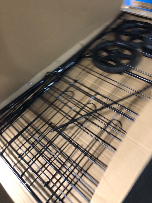 Photo 1 of LS Jumbo Deluxe Folding Shopping Cart with Dual Swivel Wheels and Double Basket- 200 lb Capacity