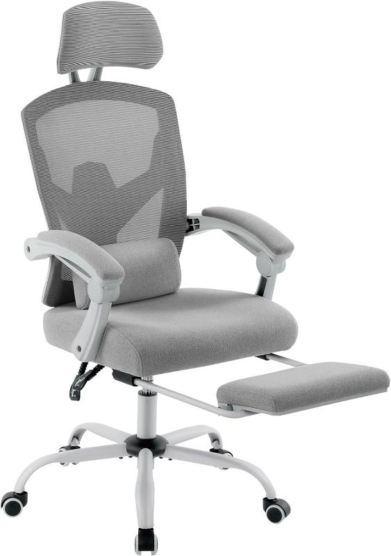 Photo 1 of ***USED - LIKELY MISSING PARTS - UNABLE TO VERIFY FUNCTIONALITY***
MCQ Office Computer Desk Chair, Gaming Chairs for Adults, High-Back Mesh Rolling Swivel Reclining Chairs with Wheels, Comfortable Lumbar Support, Comfy Arms for Home, Office, Gaming, Stude