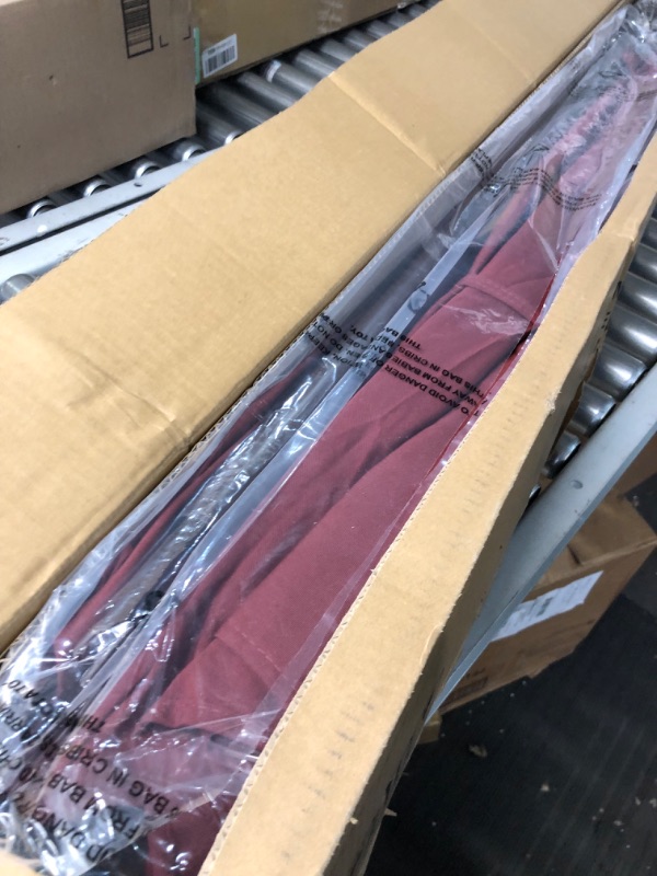 Photo 3 of EliteShade USA 10-Year-Non-Fading 9Ft Market Umbrella Patio Umbrella Outdoor Table Umbrella with Ventilation, Burgundy Burgundy 9ft