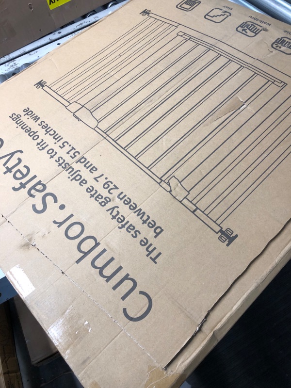 Photo 2 of Punch-Free Install Retractable Baby Gate, Mesh Baby Gate or Mesh Dog Gate,33" Tall,Extends up to 55" Wide,