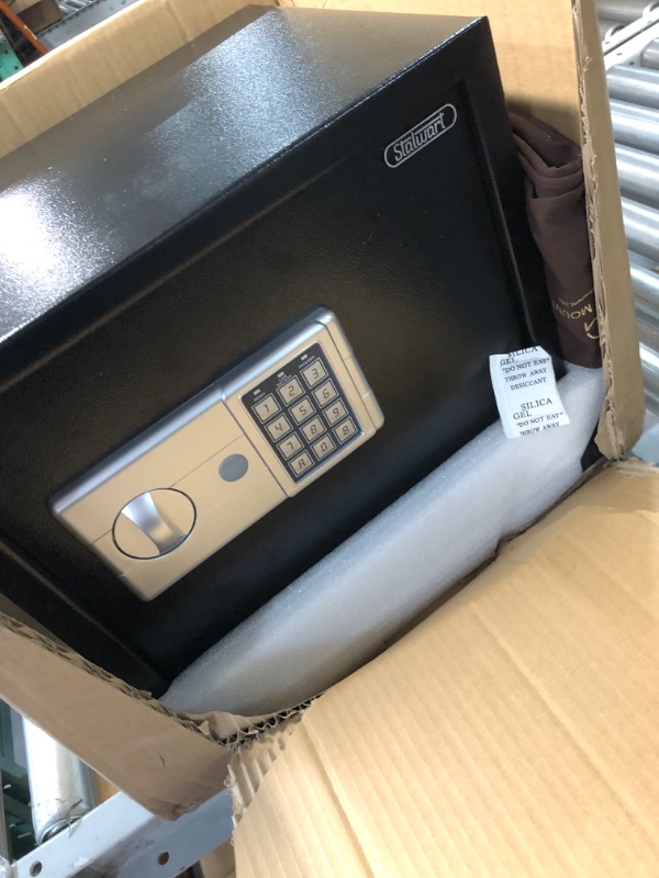 Photo 2 of **KEYS INCLUDED**Stalwart Electronic Combination Safe – Large Steel Strongbox with Keypad, Manual Override Key – 