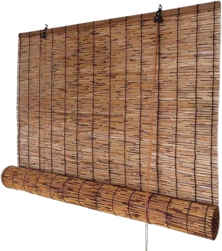 Photo 1 of (see all images) Roller Blinds Outdoor Shade Bamboo Sunshade Patio Blinds