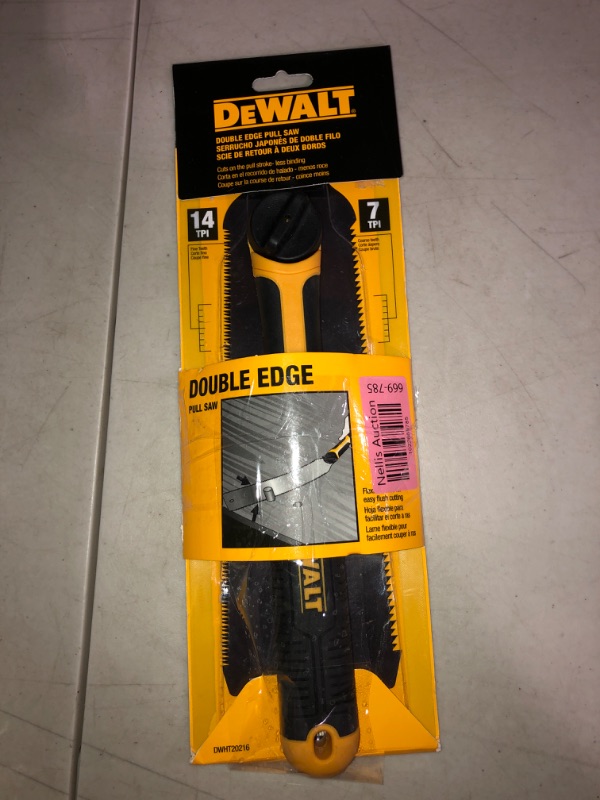 Photo 2 of (NON-REFUNDABLE) Dewalt DWHT20216 250 mm Double Edge Pull Saw