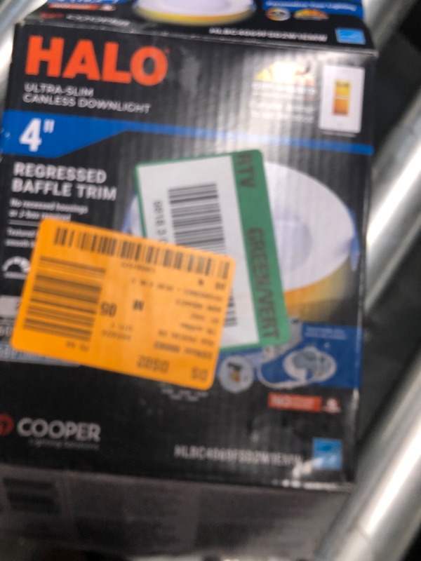 Photo 4 of HALO HLBC 4 inch Ultra-Slim Regressed LED Downlight, Selectable CCT with Dim to Warm, Canless Installation 4 inch Canless Installation
