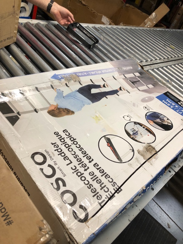 Photo 1 of COSCO SmartClose 16-ft Telescoping Ladder, 300 lb. Weight Capacity, ANSI Type 1A Rating, Aluminum 16 Foot