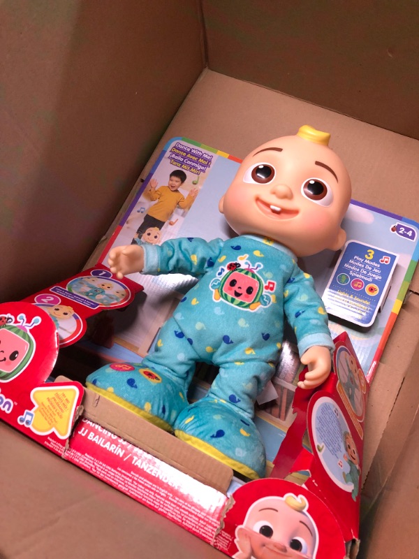 Photo 3 of CoComelon Dancing JJ Feature Doll - Learn to Dance with JJ - Lights, Sounds, Songs, Freeze Dance, and More - Move and Groove with 14” JJ 