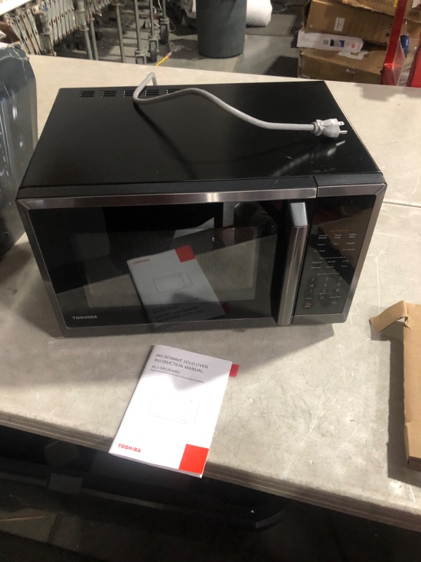 Photo 11 of ***NONREFUNDABLE - NOT FUNCTIONAL - FOR PARTS ONLY - SEE COMMENTS***
TOSHIBA ML2-EM12EA(BS) Countertop Microwave Oven With Stylish Design As Kitchen Essentials, Smart Sensor, ECO Mode & Mute Function, 1.2 Cu Ft With 12.4" Turntable, 1100W, Black Stainless