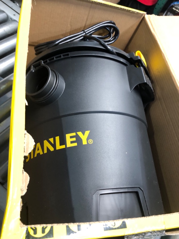 Photo 1 of **NON-REFUNDABLE**NO RETURNS**PARTS ONLY*** READ***
****BY BIDDING ON THIS ITEM, YOU UNDERSTAND THAT THIS SALE IS FINAL AND ITEM CANNOT BE RETURNED***

***Stanley - SL18116P Wet/Dry Vacuum, 6 Gallon, 4 Horsepower Black