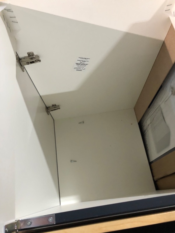 Photo 2 of  36 Inch Single Shutter Door Bathroom Vanity Base Cabinet with 3 Functioning Shaker Drawers, Strudy Floor Mount 