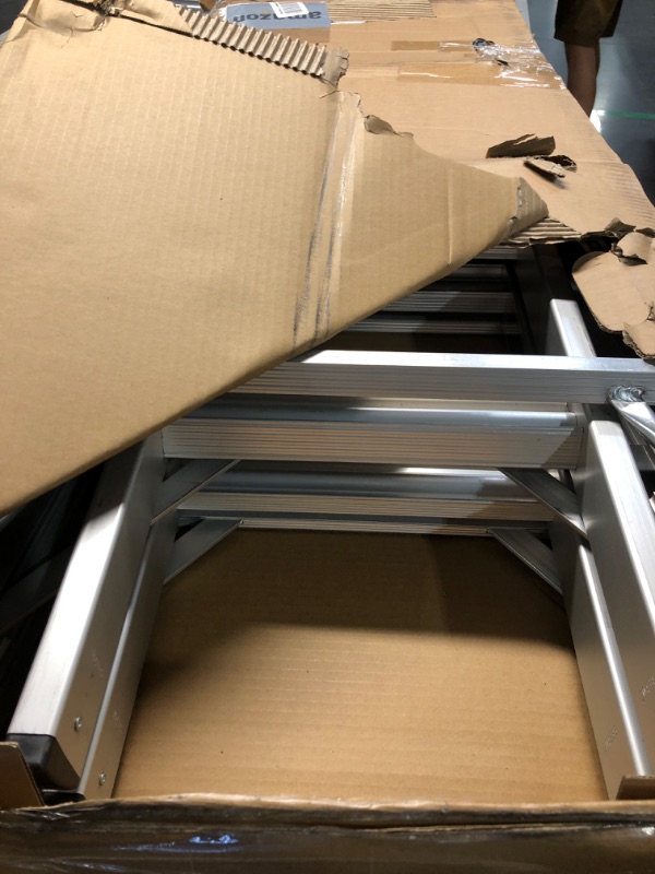 Photo 3 of **MISSING TRAY** Little Giant Ladder Systems Velocity with Wheels, M17, 17 Ft, Multi-Position Ladder with Little Giant Ladder Systems Project Tray, Ladder Accessory, Plastic, 25 lbs Weight Rating, (15012)