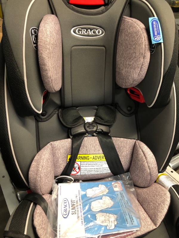 Photo 3 of Graco SlimFit 3 in 1 Car Seat -Slim & Comfy Design Saves Space in Your Back Seat, Darcie, One Size SlimFit Darcie