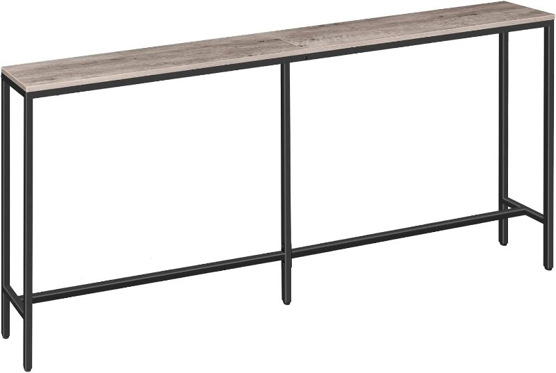 Photo 1 of (NON-REFUNDABLE) MAHANCRIS Console Table, 70.9" Narrow Long Sofa Table, Entryway Table, Industrial Sofa Table, Side Table, for Hallway, Living Room