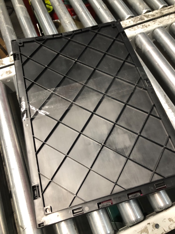 Photo 1 of Glad Collapsible Storage Bin with Lid - 48L Foldable Plastic Box for Garage, Car Trunk, and Organization - Stackable Lidded Container with Handles, Purple