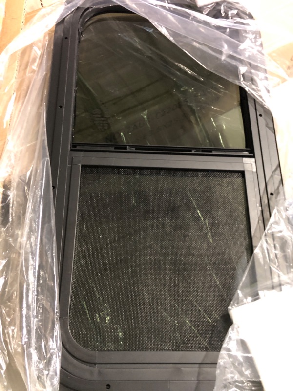 Photo 2 of (see all images) Vertical RV Window, 13.5'' x 25.5" H Tinted Sliding RV Window with Net Screen 