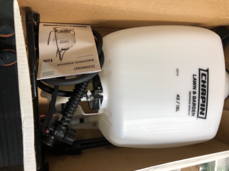 Photo 2 of (MISSING PARTS/ SEE NOTES) Chapin 60114 4-Gallon Poly Backpack Sprayer with 3-Stage Filtration System for Fertilizers, Herbicides, Weed Killers and Pesticides New Design