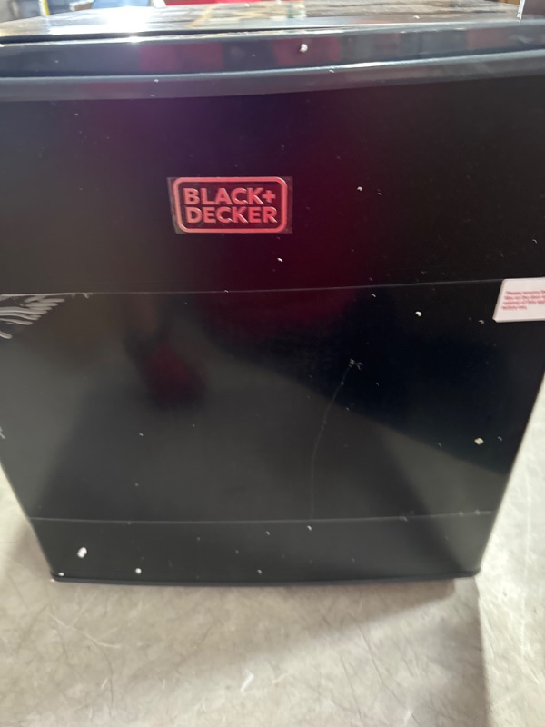 Photo 3 of ***READ NOTES**
BLACK+DECKER BCRK17B Compact Refrigerator Energy Star Single Door Mini Fridge with Freezer, 1.7 Cubic Feet, Black Black Mini Fridge