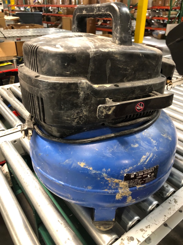 Photo 1 of (NON-REFUNDABLE) Kobalt 6-Gallons Portable 150 PSI Pancake Air Compressor
