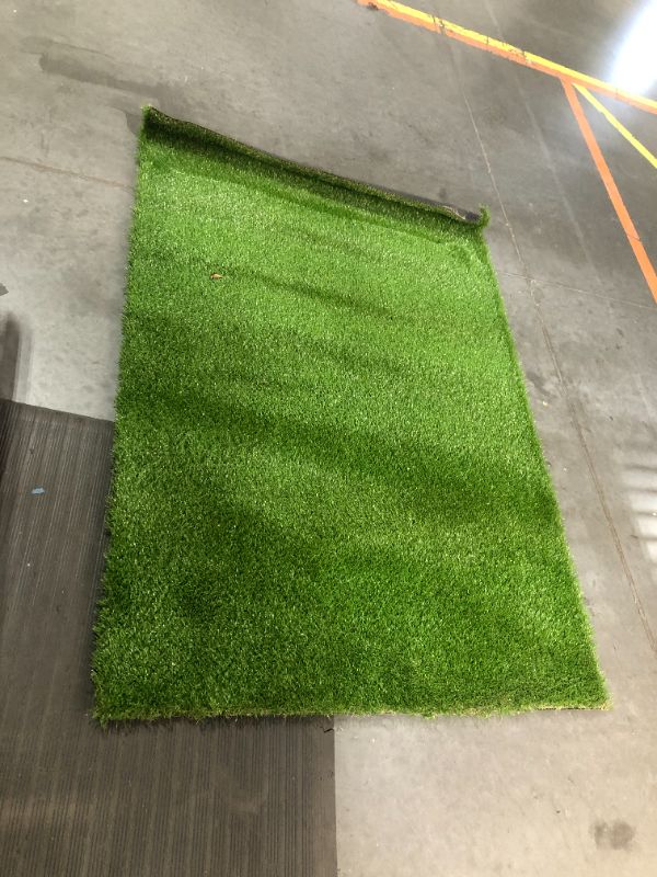Photo 1 of ***USED - DIRTY - NO PACKAGING - SEE PICTURES***
ZGR Artificial Garden Grass 4 ft x 6 ft Premium Lawn Turf, Realistic Fake Grass, Synthetic Turf, Thick Pet Turf, Fake Faux Grass Rug with Drainage Holes Indoor/Outdoor Landscape Customized Available 4 ft x 